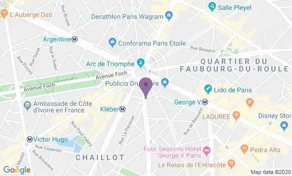 Localisation LCL Agence de Paris Iéna