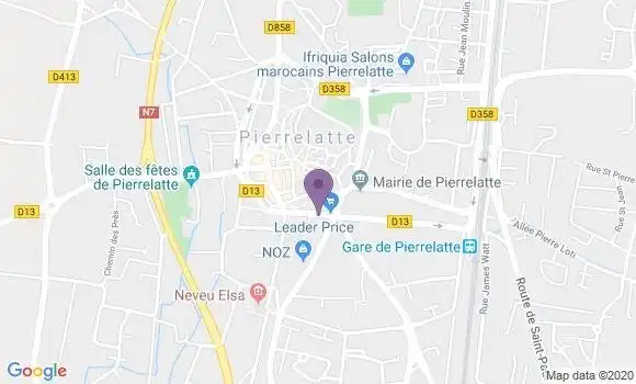 Localisation Banque Populaire Agence de Pierrelatte