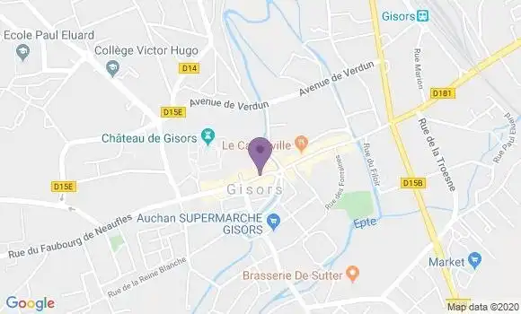 Localisation Banque Populaire Agence de Gisors