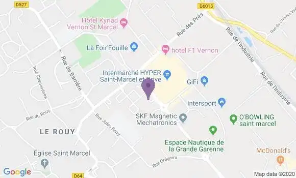 Localisation Banque Populaire Agence de Vernon