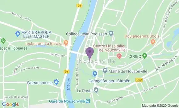 Localisation LCL Agence de Nouzonville