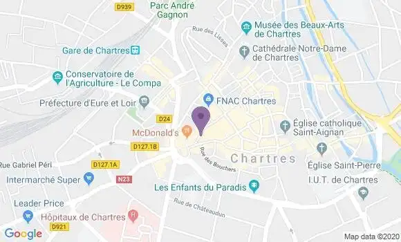 Localisation Banque Populaire Agence de Chartres