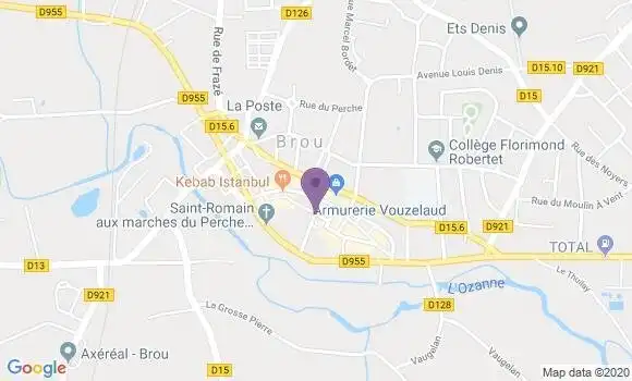 Localisation Banque Populaire Agence de Brou