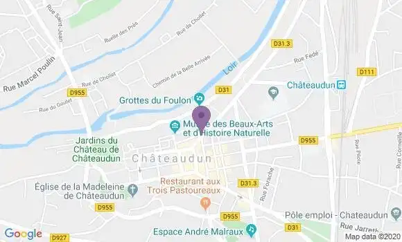 Localisation Banque Populaire Agence de Châteaudun