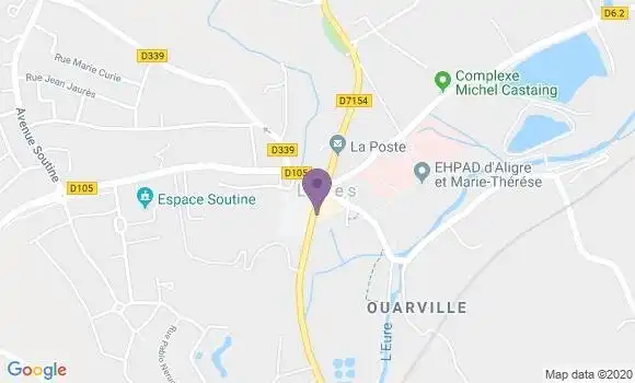 Localisation Banque Populaire Agence de Lèves