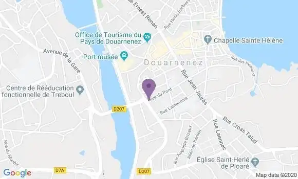 Localisation Banque Populaire Agence de Douarnenez
