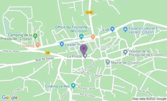 Localisation Banque Populaire Agence de Crozon