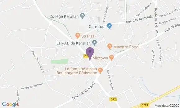 Localisation Banque Populaire Agence de Plouzane