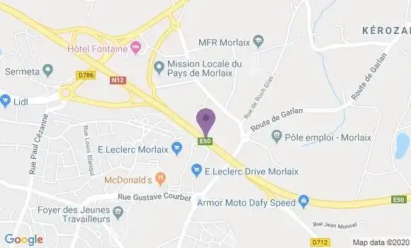 Localisation Banque Populaire Agence de Saint Martin des Champs