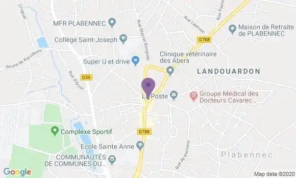 Localisation Banque Populaire Agence de Plabennec