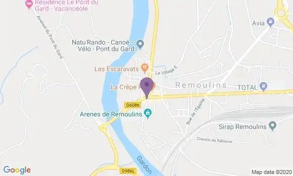 Localisation Banque Populaire Agence de Remoulins