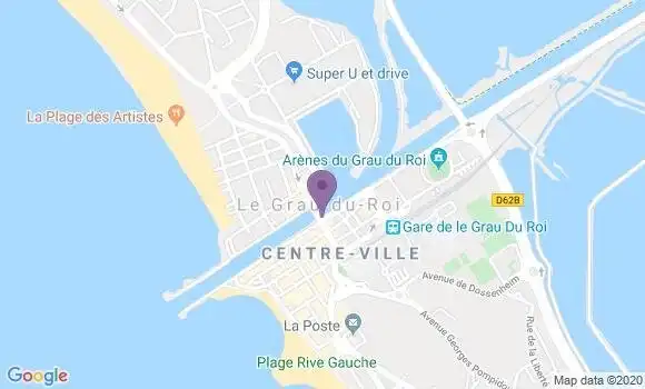 Localisation Banque Populaire Agence de Le Grau du Roi