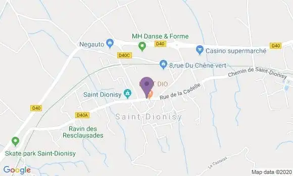Localisation Banque Populaire Agence de Saint Dionizy