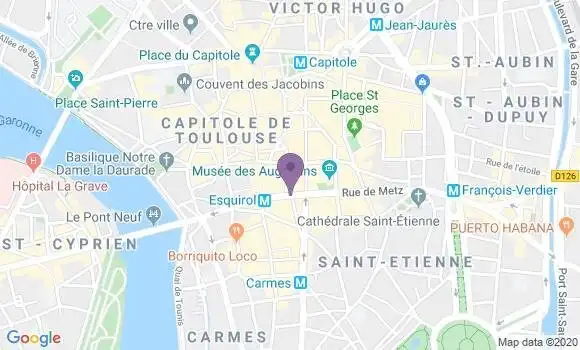Localisation Banque Populaire Agence de Toulouse Esquirol