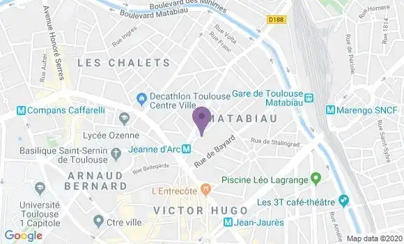 Localisation Banque Populaire Agence de Toulouse
