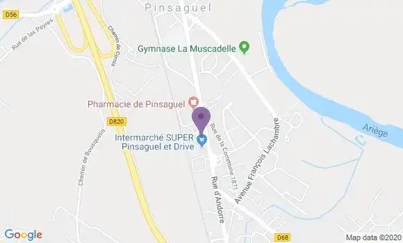 Localisation Banque Populaire Agence de Pinsaguel