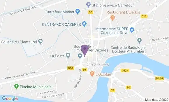 Localisation Banque Populaire Agence de Cazères