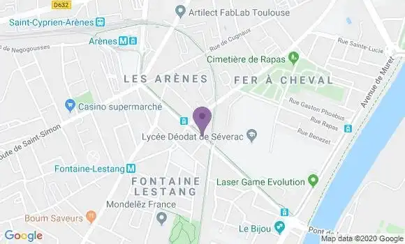 Localisation Banque Populaire Agence de Toulouse Croix de Pierre