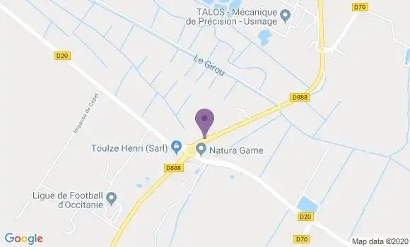 Localisation Banque Populaire Agence de Montastruc la Conseillère