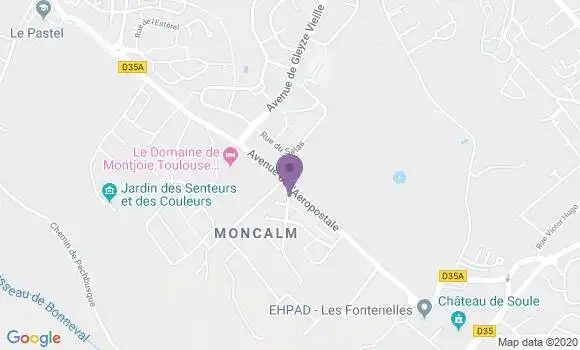 Localisation Banque Populaire Agence de Toulouse Pont Demoiselles