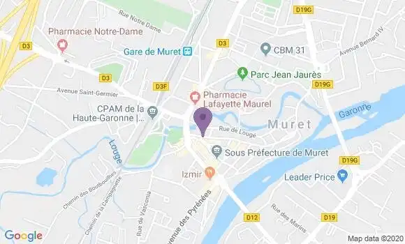 Localisation Banque Populaire Agence de Muret Mercadieu