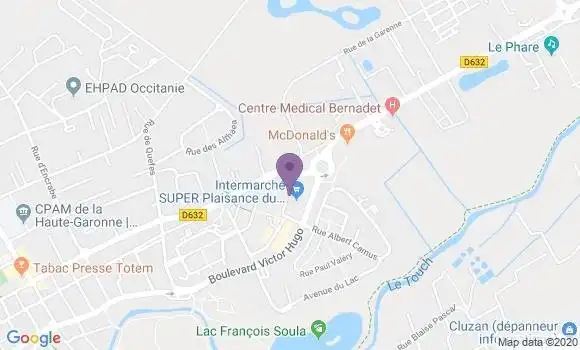 Localisation Banque Populaire Agence de Plaisance du Touch