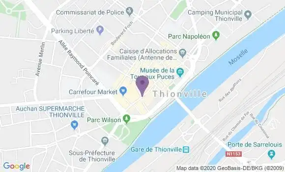 Localisation LCL Agence de Thionville