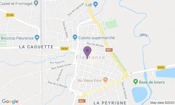 Localisation Banque Populaire Agence de Fleurance