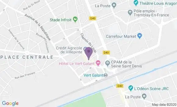 Localisation LCL Agence de Villepinte