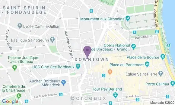 Localisation Banque Populaire Agence de Bordeaux Gambetta
