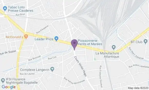 Localisation Banque Populaire Agence de Bègles