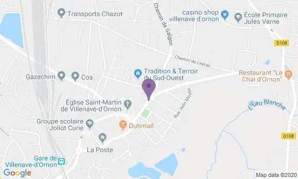Localisation Banque Populaire Agence de Villenave d