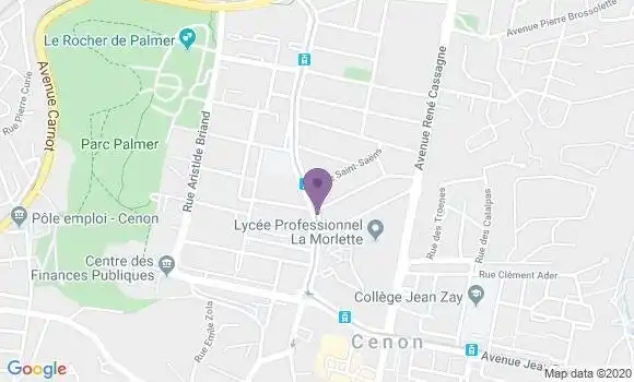 Localisation Banque Populaire Agence de Cenon