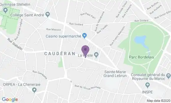 Localisation Banque Populaire Agence de Bordeaux Saint Amand