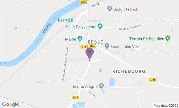 Localisation Banque Populaire Agence de Langon