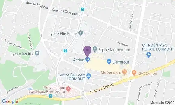 Localisation Banque Populaire Agence de Lormont