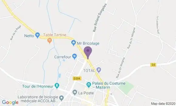 Localisation Banque Populaire Agence de Lesparre Médoc