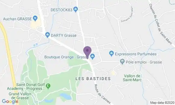 Localisation LCL Agence de Plan de Grasse