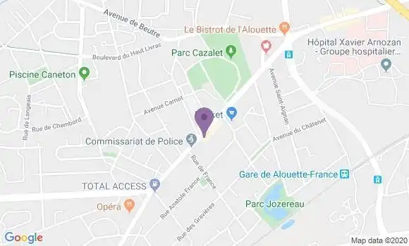 Localisation Banque Populaire Agence de Pessac Alouette