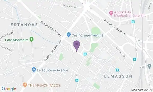 Localisation Banque Populaire Agence de Montpellier Mas Drevon