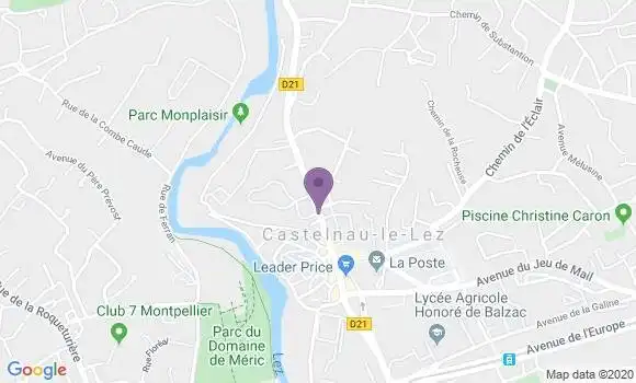 Localisation Banque Populaire Agence de Castelnau le Lez