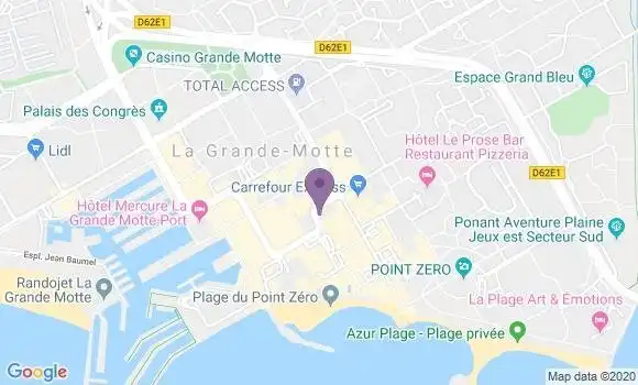 Localisation Banque Populaire Agence de La Grande Motte