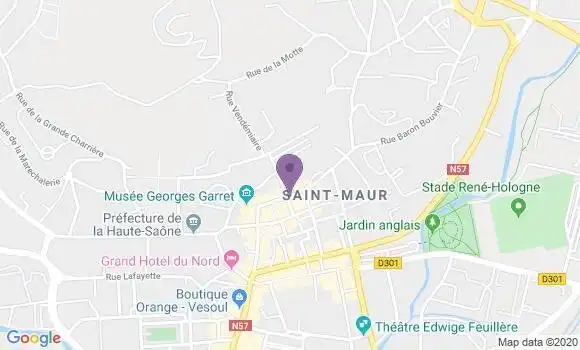 Localisation LCL Agence de Vesoul