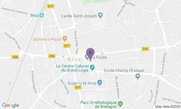 Localisation Banque Populaire Agence de Bruz