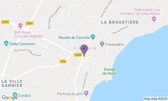 Localisation Banque Populaire Agence de Cancale