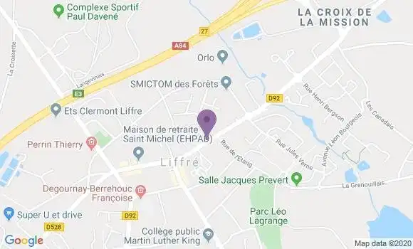 Localisation Banque Populaire Agence de Liffre