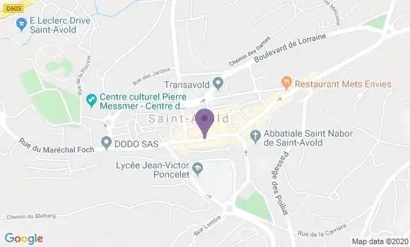 Localisation LCL Agence de Saint Avold