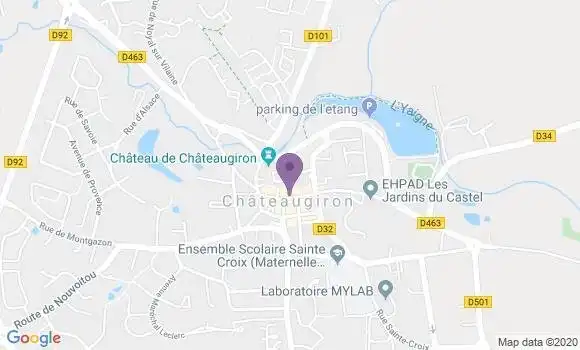 Localisation Banque Populaire Agence de Châteaugiron