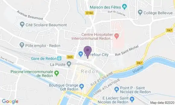 Localisation Banque Populaire Agence de Redon