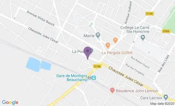 Localisation LCL Agence de Beauchamp